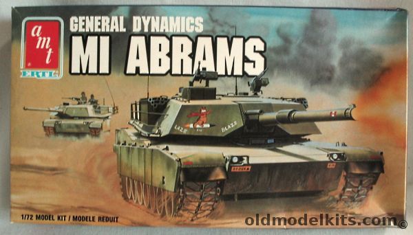 AMT 1/72 General Dynamics M1 (M-1) Abrams Main Battle Tank, 8637 plastic model kit